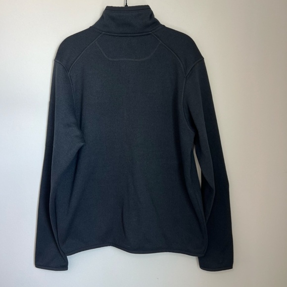 Merrell Sweater Weather Full Zip Jacket Black Pockets Fleece Cozy Mens Sz Medium - Picture 9 of 13